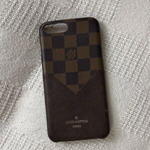 Brown Checkered Phone Case